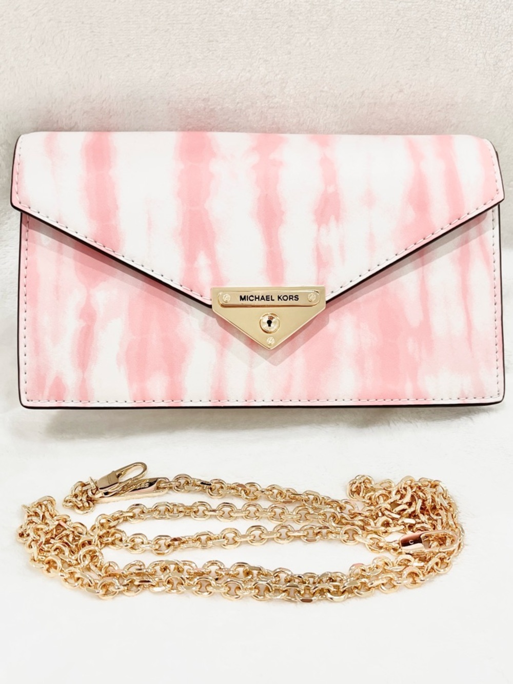 Michael Kors Grace Medium Envelope Clutch Crossbody NWOT - Picture 4 of 15